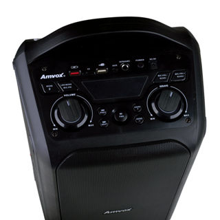Caixa Amplificada Bluetooth Amvox ACA600 Bagvox Black 600W Bivolt em Oferta na Shopee
