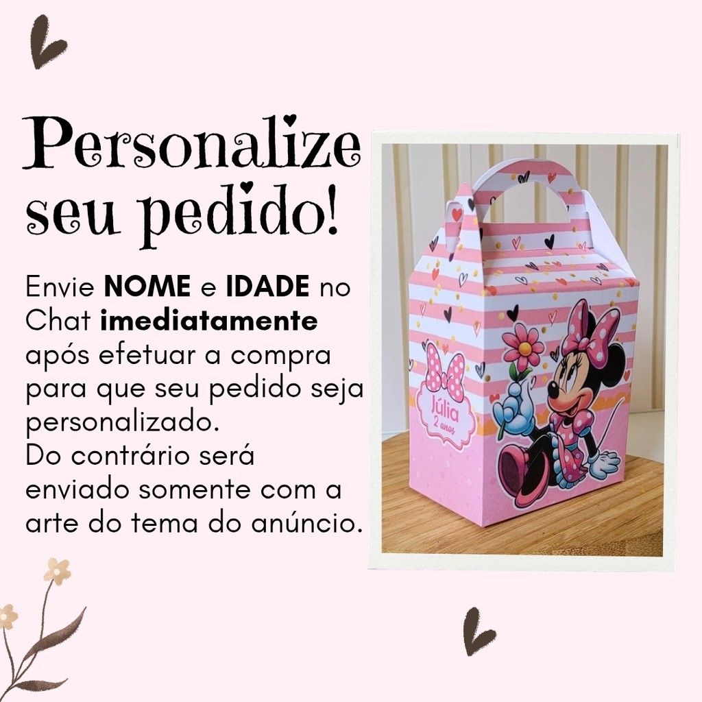 Sacolinha G 3 Palavrinhas Menina Rosa Pegue Monte Personalizada Caixinha Lembrancinha Kit Festa Luxo Sacolinha Grande