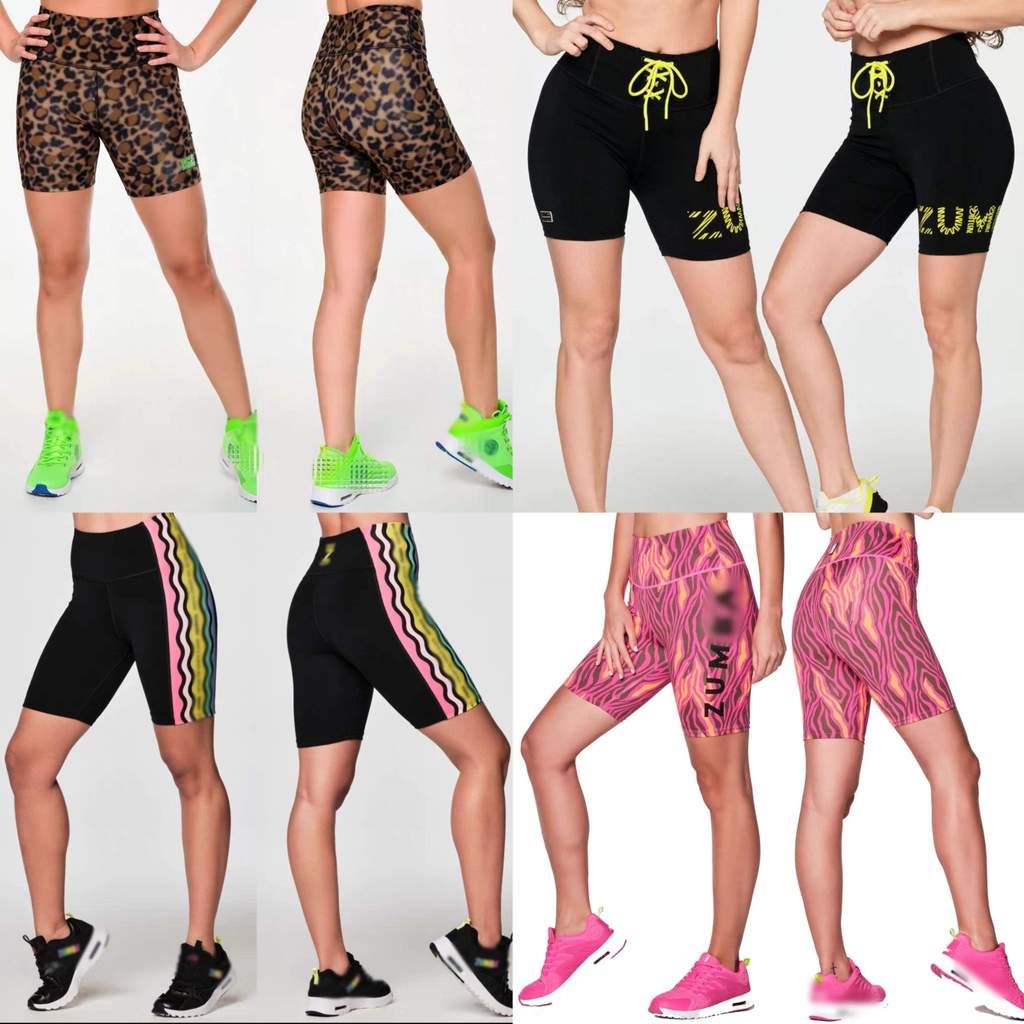 ZW quatro estações 111 conjunto estrada mesmo estilo novo 2024 esportes dança Fitness leopardo impressão curto magro cic