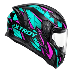 Capacete Xtroy Ff 526 Crazy Cristal Lançamento 2026 Moto