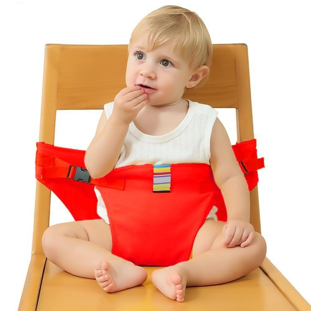 Cadeirinha de Alimentação Portátil Bebê Assento Infantil Cinto Ajustável Viagem Restaurante