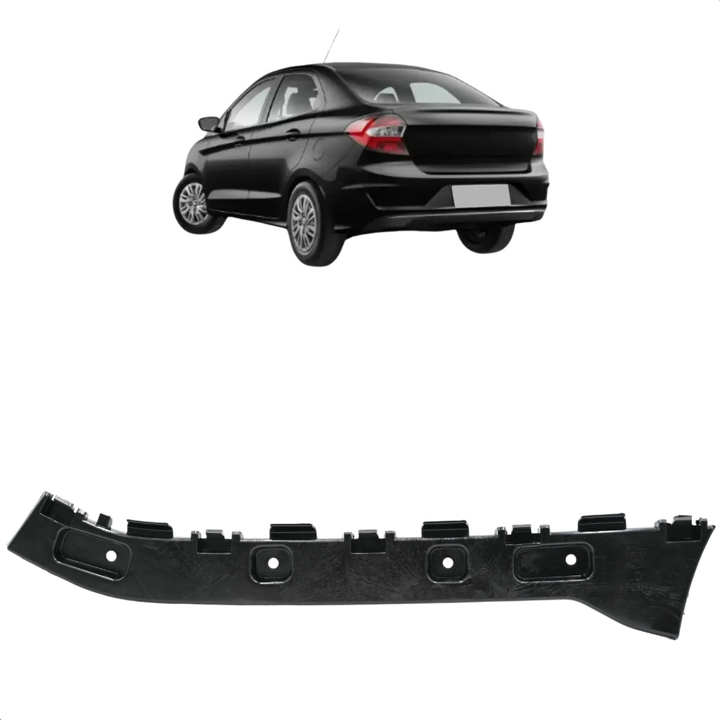 Suporte Guia Parachoque Traseiro Ford Ka Sedan 2015 2016 2017 2018