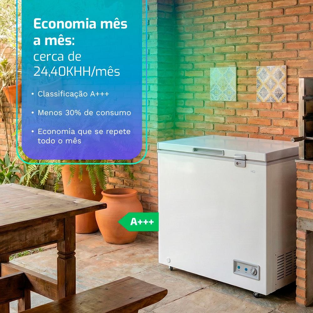 Freezer e Conservador Horizontal HQ 200 Litros Branco HQ-200CFX — imagem 2 de 2