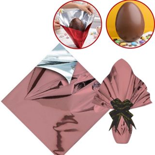 25 SACO EXPRESS P/ OVO PÁSCOA 150/250G 30X30CM ROSE GOLD em Oferta na Shopee