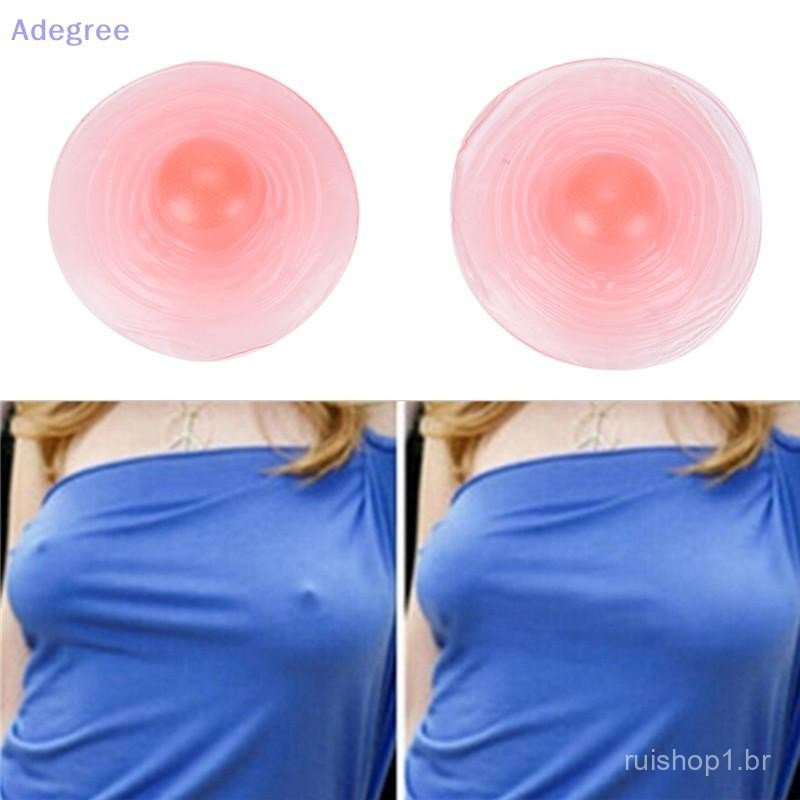 Adegree Silicone Mamilo Adesivos Feminino Falso Peito Pasta Tetina Adesivo Novo