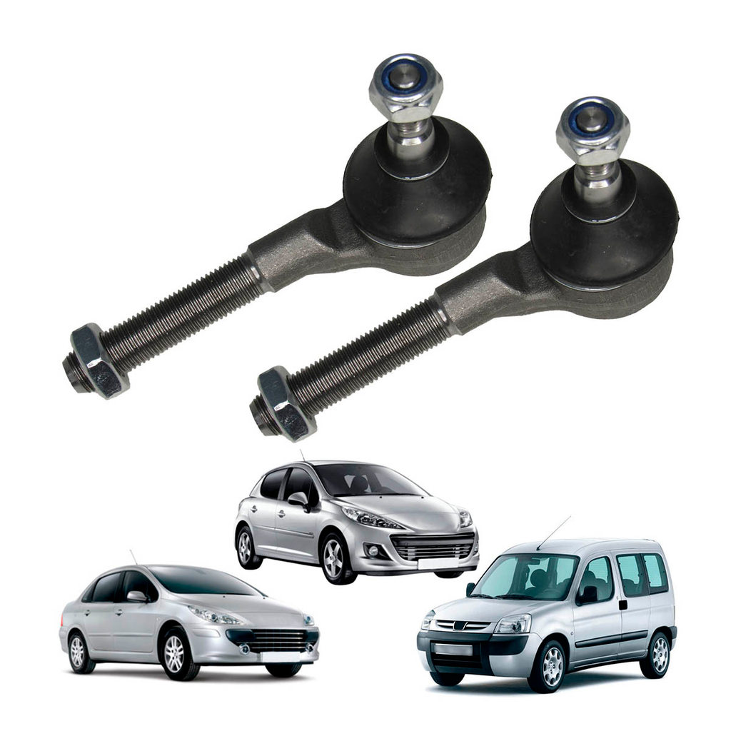 Terminal Direção Par Peugeot 206 207 307 Citroen C4 Xsara Partner Berlingo OEM 381742 381741