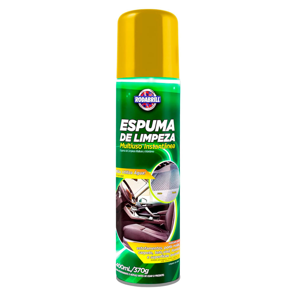 Espuma de Limpeza Rodabrill Multiuso Instantânea Spray 400ml em Oferta na Shopee