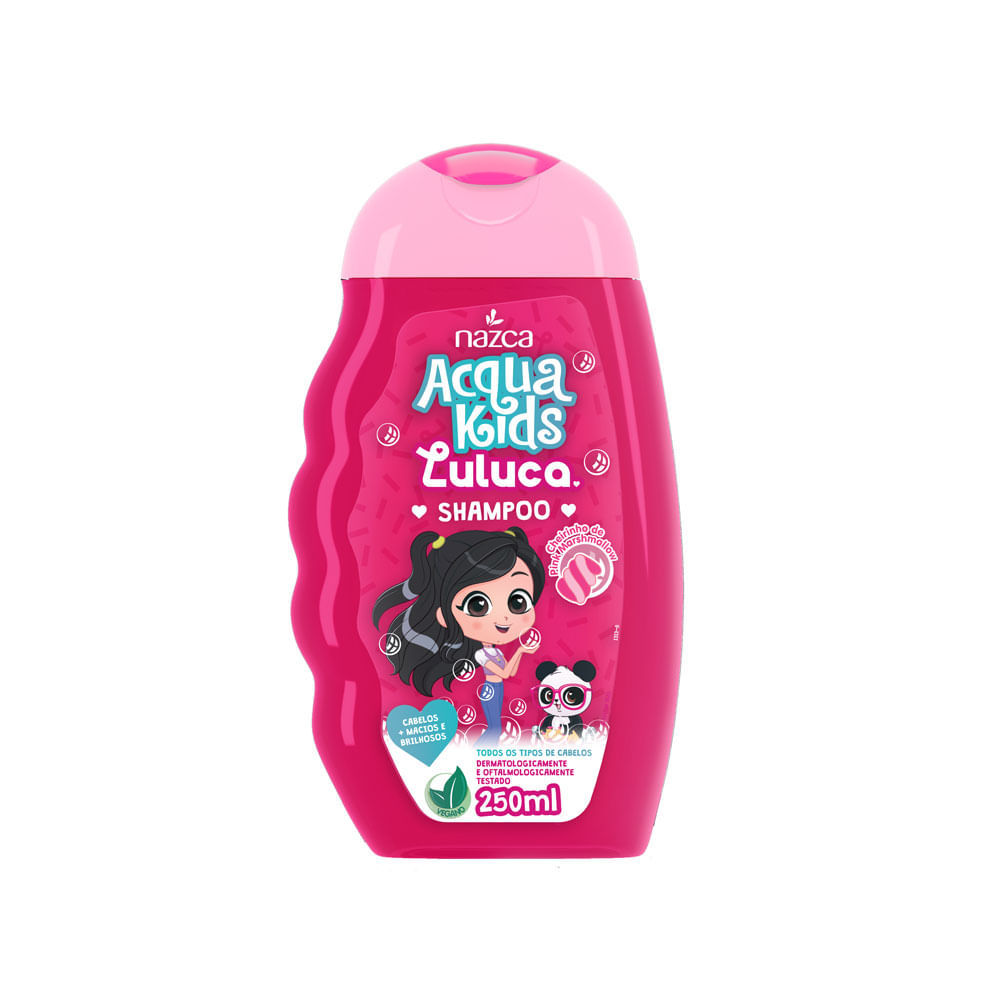 Shampoo Acqua Kids Luluca Cheirinho de Pink Marshmallow 250ml em Oferta na Shopee