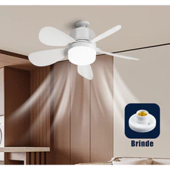 Ceiling Fan with Light Silent Remote Control Economical Easy Installation LED Bivolt E27