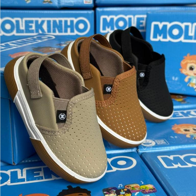 Tênis Casual Molekinho 2136.645 Fácil de Calçar e Super Confortável
