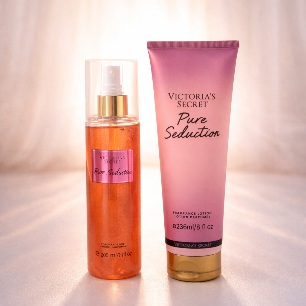 Kit Pure Hidratante Corporal + Body Splash Doce Frutal | Hidratação Prolongada | Pele Macia | Uso Diário em Oferta na Shopee