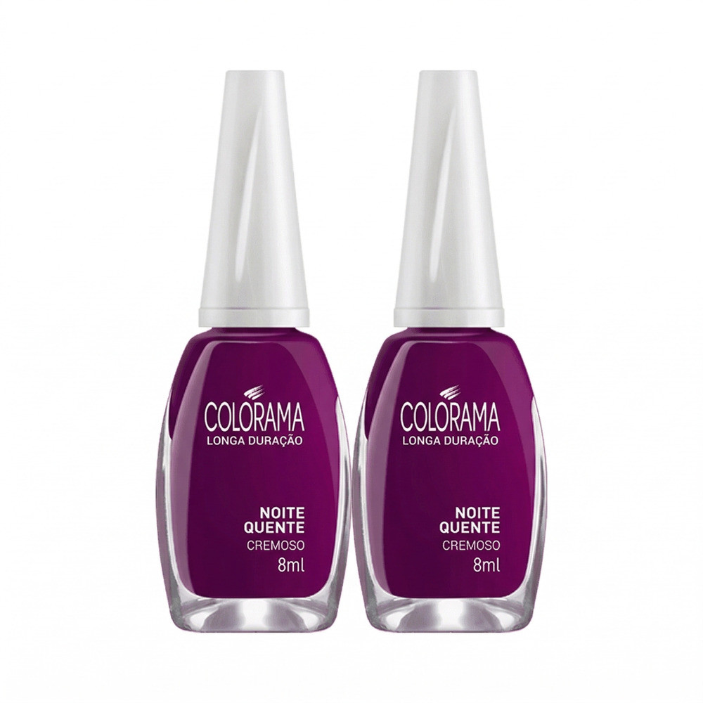 Kit 2 Esmaltes Colorama Cremoso Noite Quente