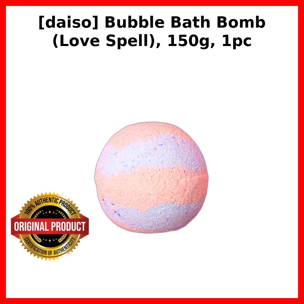 [daiso] Bomba De Banho De Bolhas (Amor Feitiço) , 150g , 1 Unidade/Coreana/Aroma De/100 % Genuíno Da ShopNova