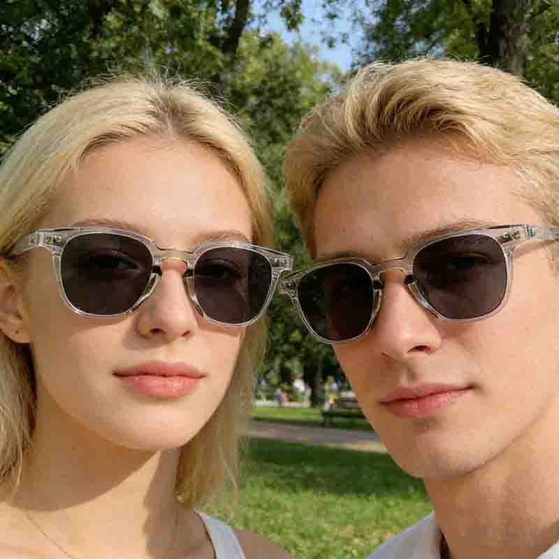Óculos de sol europeus americanos femininos óculos de sol Anti-ultravioleta óculos de sol masculinos