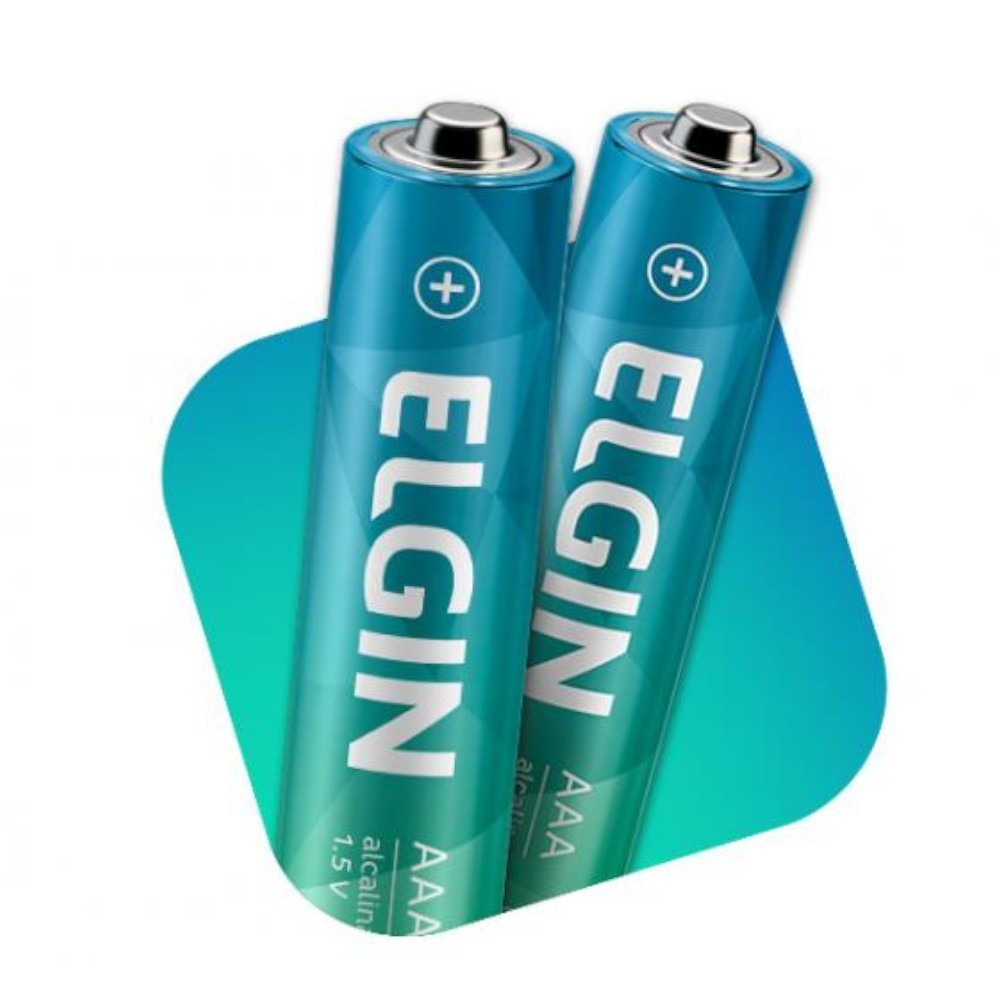 Pilha alcalina palito AAA com 2 unidades - Elgin