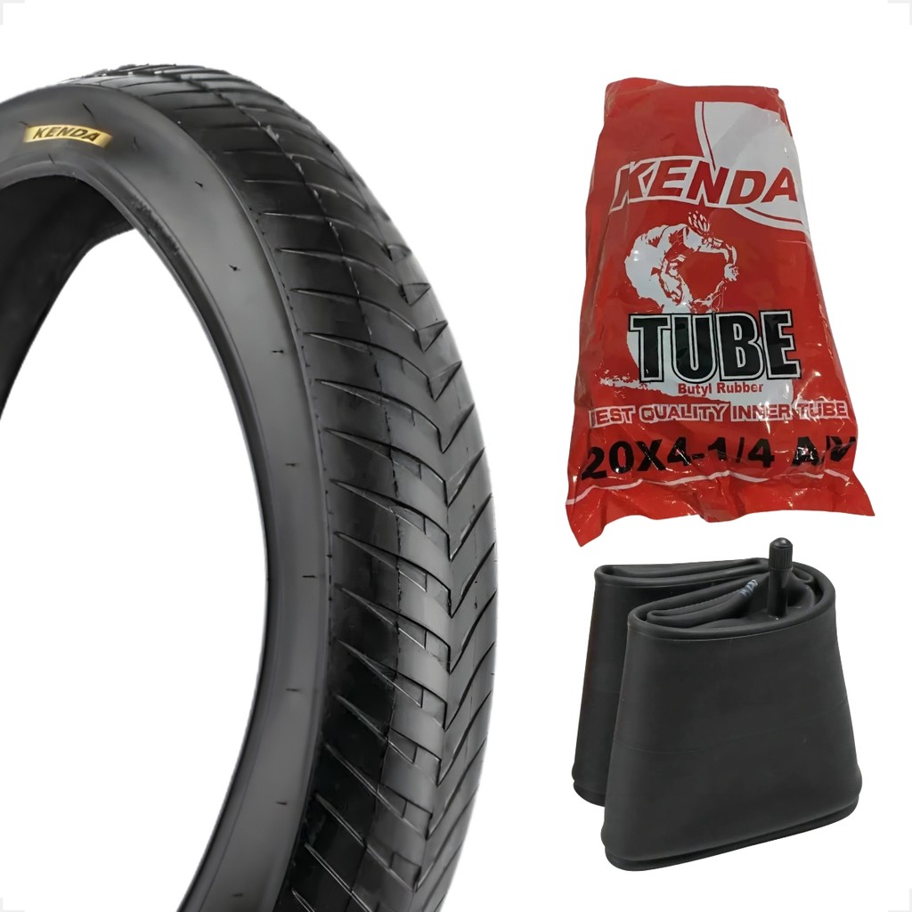 Pneu Kenda Aro 20 X 4.1/4 Chopper Fatbike Scooter Bike eletrica + Camara Kenda 20x4.1 bico grosso