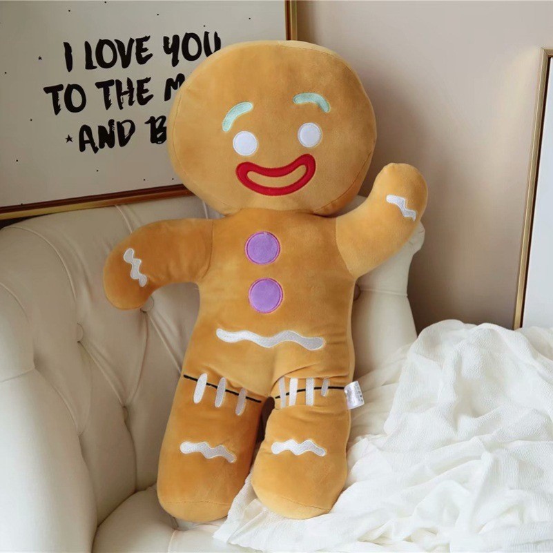 Decoração De Natal Super Macia Homem-Biscoito Fofo Boneca De Pelúcia Gingerbread Cookie Man Brinquedo Árvore Festa Em Ca