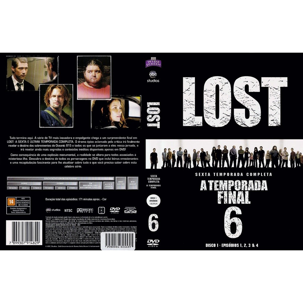 Dvd Lost- As 6 Temporadas Completas - Legendado ou Dublado - 20 Discos - Dvd
