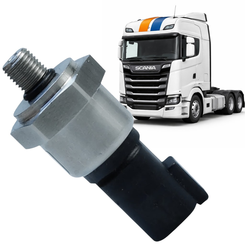 Sensor Pressostato Ar Condicionado Scania Serie 5 Cabine P G R 2008 a 2018 Alta Durabilidade Sistema Climatizacao