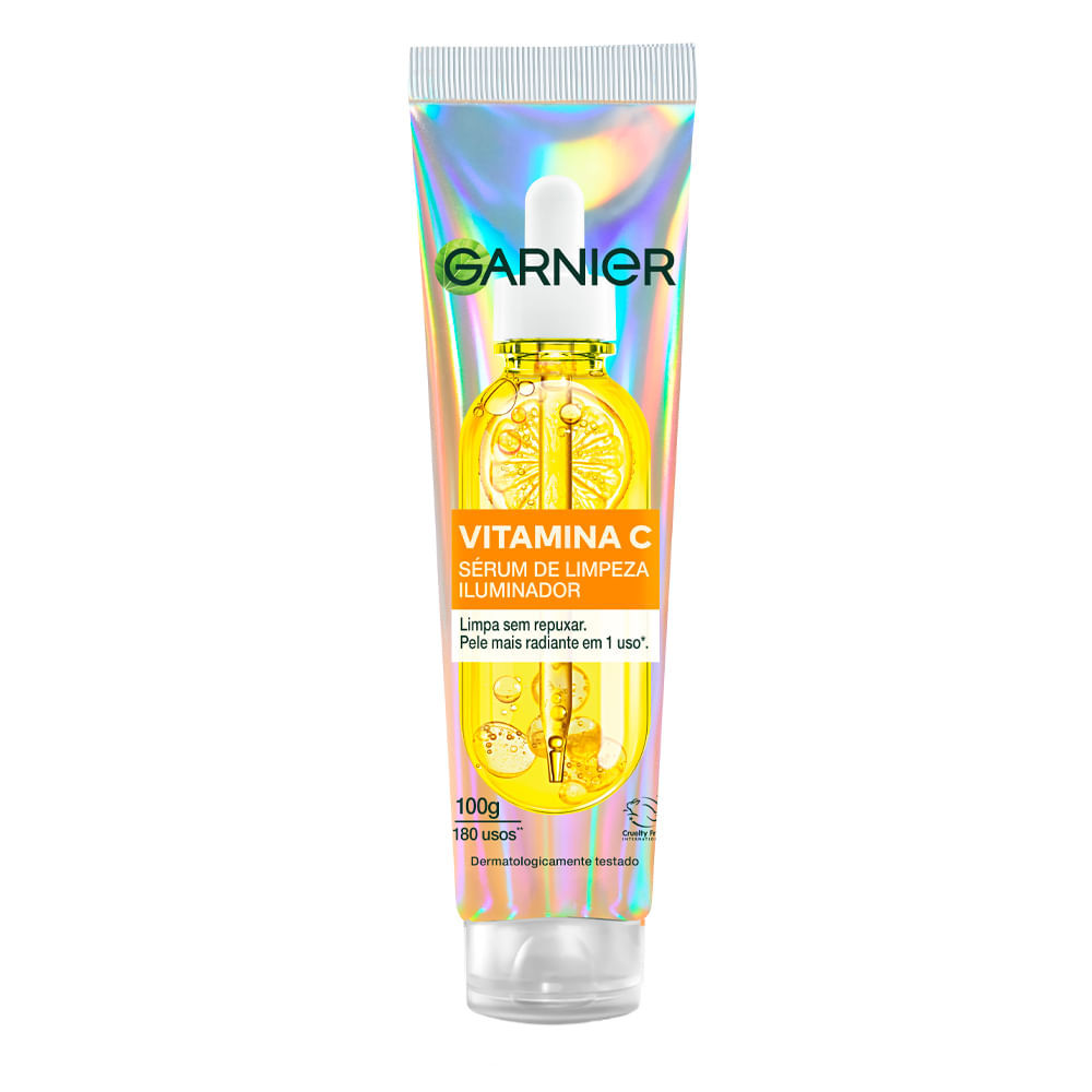 Sérum De Limpeza Facial Garnier Iluminador Vitamina C 100ml em Oferta na Shopee