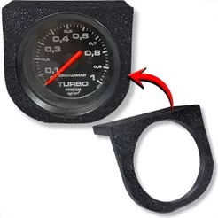 ADAPTADOR UNIVERSAL ANGULAR P 1 MANOMETRO 52MM COLUNA OU PAINEL AUTOMOTIVO CARRO TURBO OLEO PRESSÃO