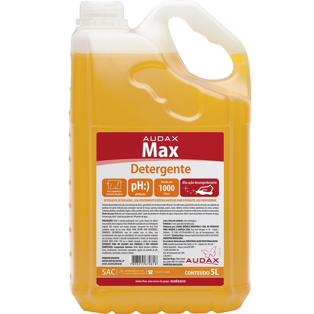 Detergente Neutro Audax Max - 5L