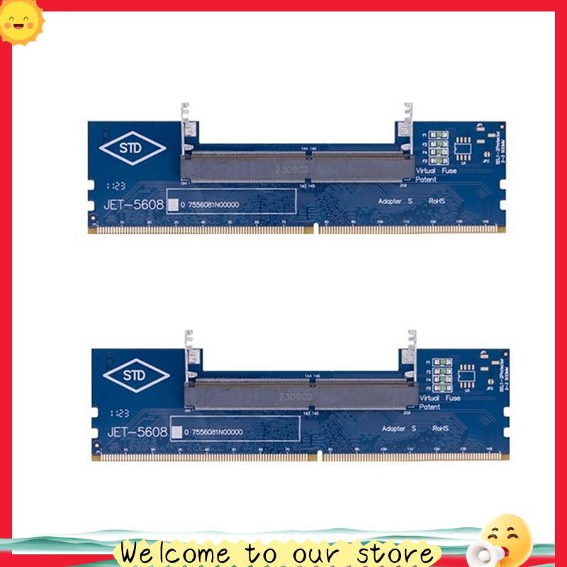 Cartão DIMM Para PC 2 Pcs Laptop Desktop DDR4 Memória RAM Adaptador De Teste De