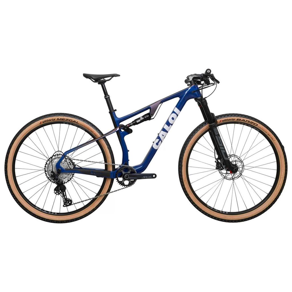 Bicicleta Caloi Carbon FS Sport 2025 Full Grupo Shimano SLX 12v