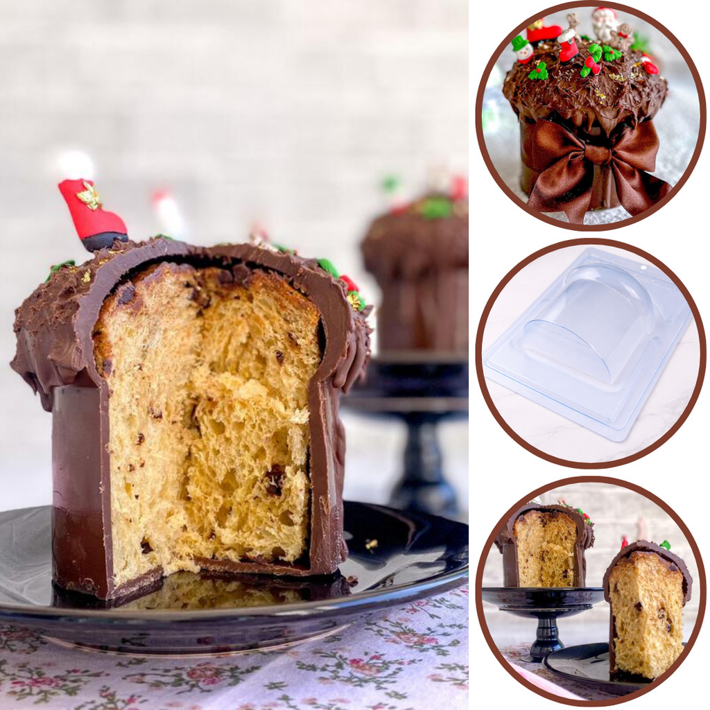 FORMA BWB PANETONE G 140g ESPECIAL (3 PARTES) NATAL CÓD.:10377 (CHOCO)