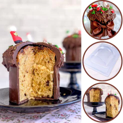 FORMA BWB PANETONE G 140g ESPECIAL (3 PARTES) NATAL CÓD.:10377 (CHOCO)