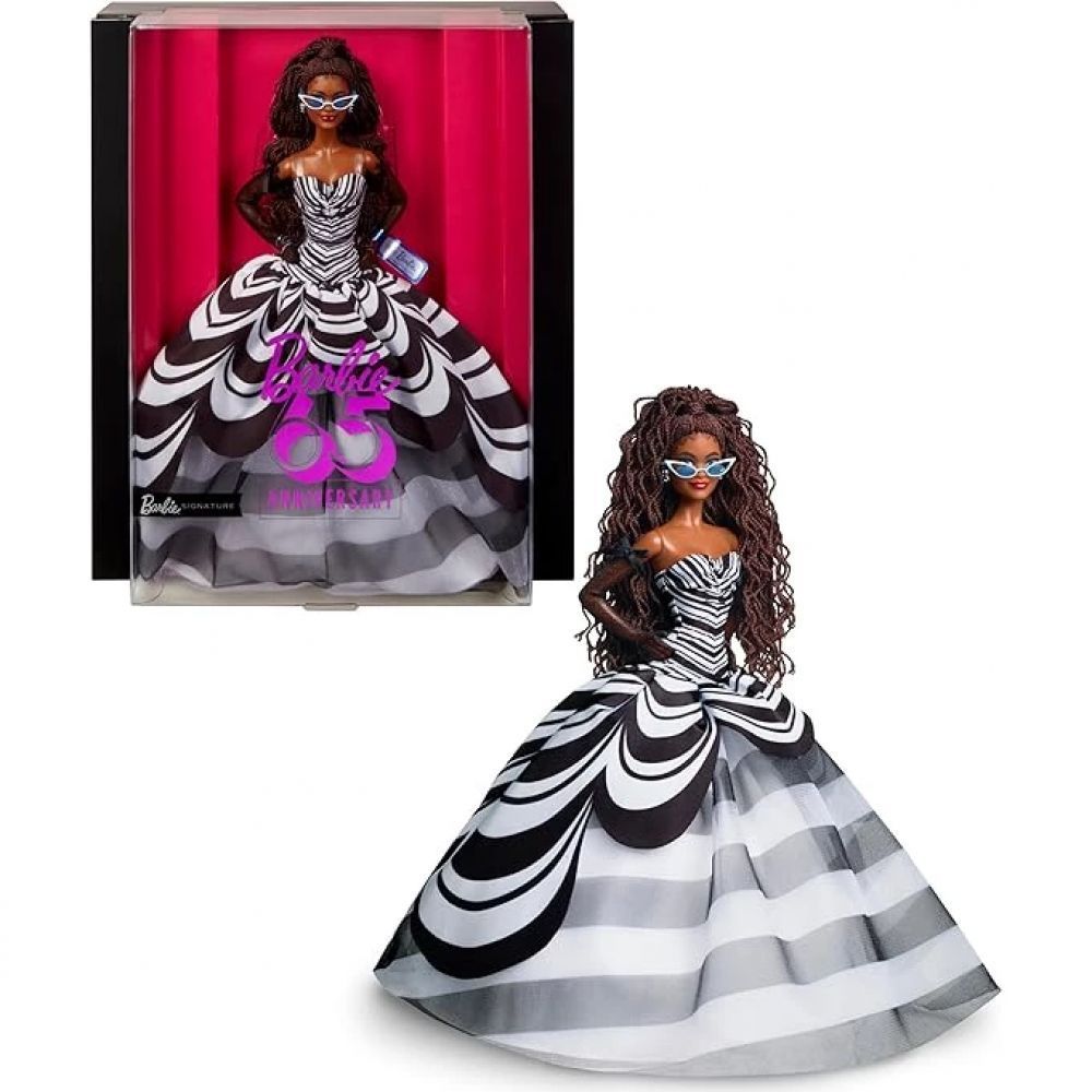 Boneca Barbie Morena 65 Anos Collector - Mattel Hrm59