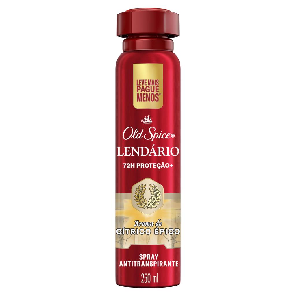 Desodorante Antitranspirante Aerossol Old Spice Lendário 250ml