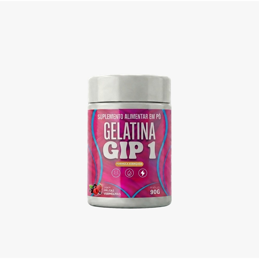Gelatina Gip1 90g Original Nova Fórmula Gelatina Gip1 Frutas Vermelhas Loja Oficial
