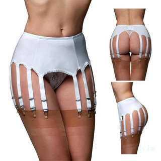 dylm Women Conjunto Cinta-Ligas 10 Alças Clip Para Coxas Altas