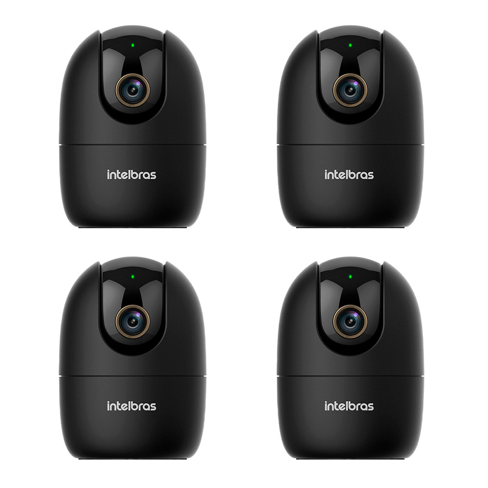 Câmera Inteligente Full HD  Im4 C Black Intelbras - 4 Unidades