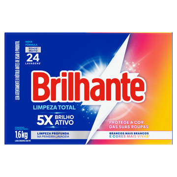 Lava Roupas Sanitizante Em Pó Brilhante 1.6Kg