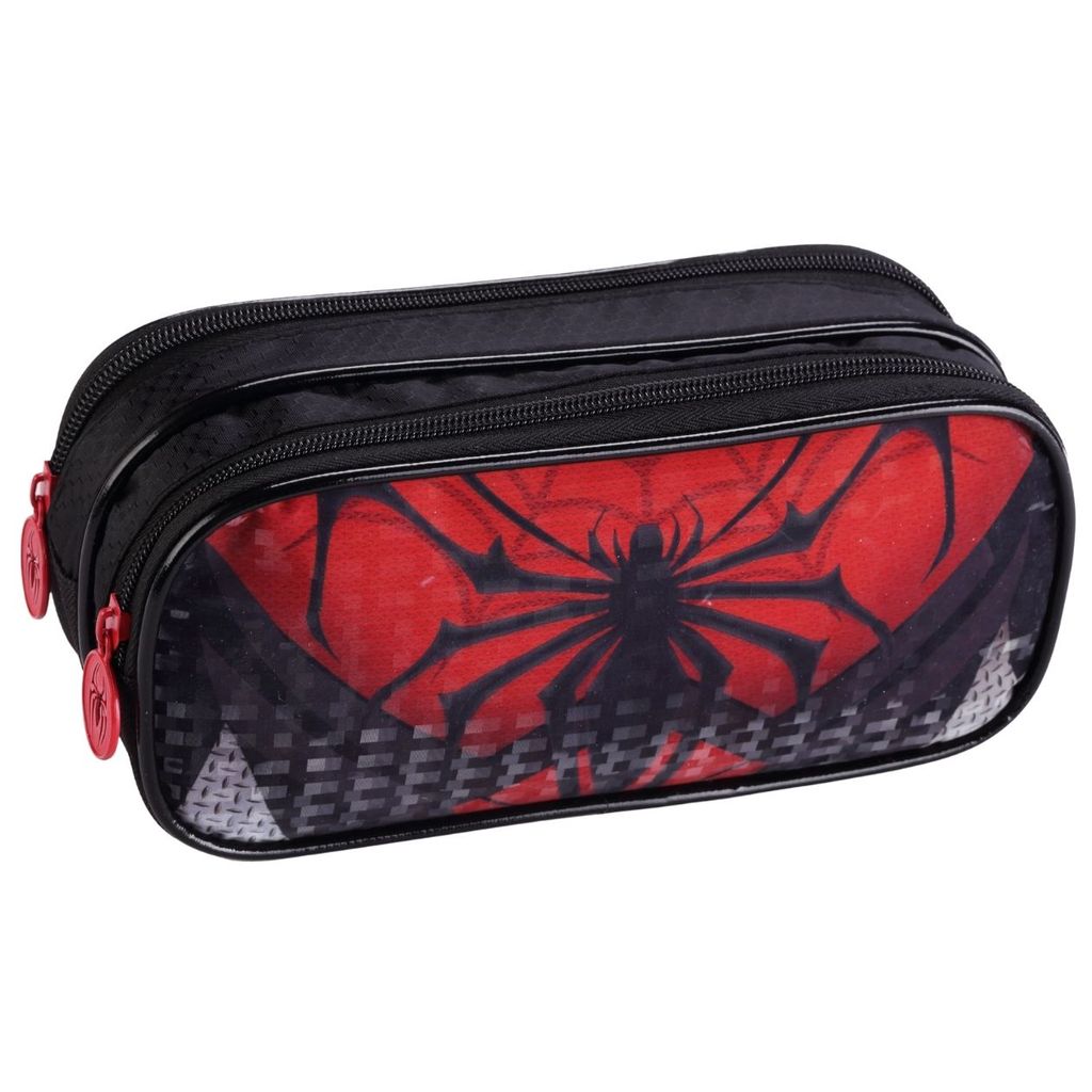 Estojo Escolar Grande Estampa Herói Material Reforçado Compartimento Duplo P/ Meninos Infantil Lápis Caneta Borracha em Oferta na Shopee