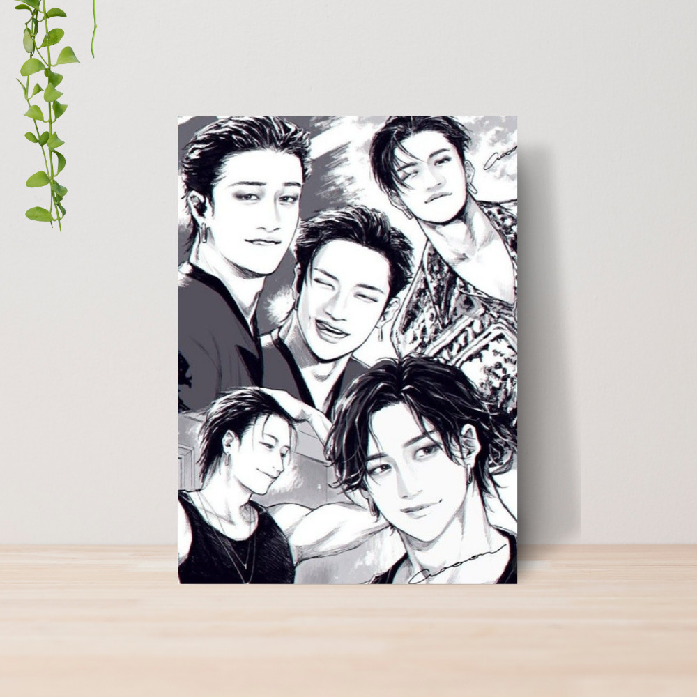 Quadro Decorativo Bang Chan Stray Kids Kpop Fã Poster Musical 07 | Placa 20x28