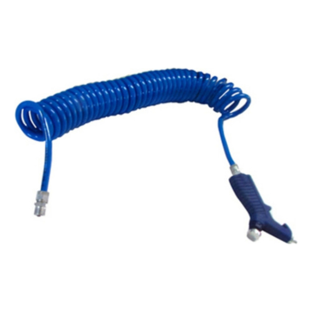 Mangueira Espiral 7 Mts C/conector C\ Revolver Preto