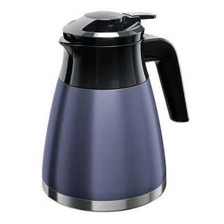 Bule Térmico Thermo Touch Euro Home 1,3 Litros em Aço Inox Azul para Café, Chá e Bebidas Quentes