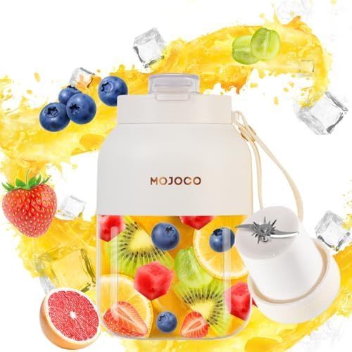 Liquidificador De Smoothie Portátil Mojoco-Liquidificadores Pessoais De 24 Onças Para Shakes E Smoothies-Suco Sem Fio/Re