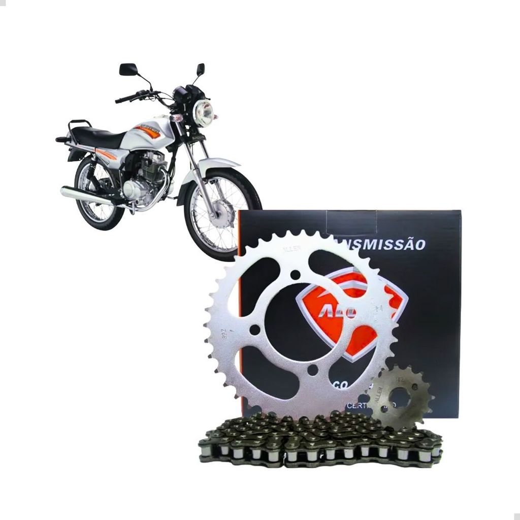 Kit Relação Transmissão Sundown Max 125 Aço 1045 em Oferta na Shopee