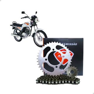 Kit Relação Transmissão Sundown Max 125 Aço 1045 em Oferta na Shopee