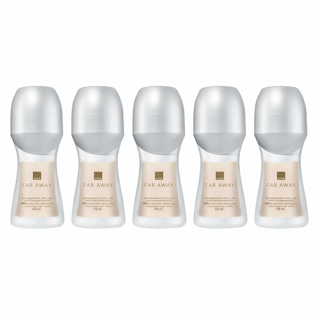 Kit c/ 5 Desodorante Antitranspirante Roll-On Far Away