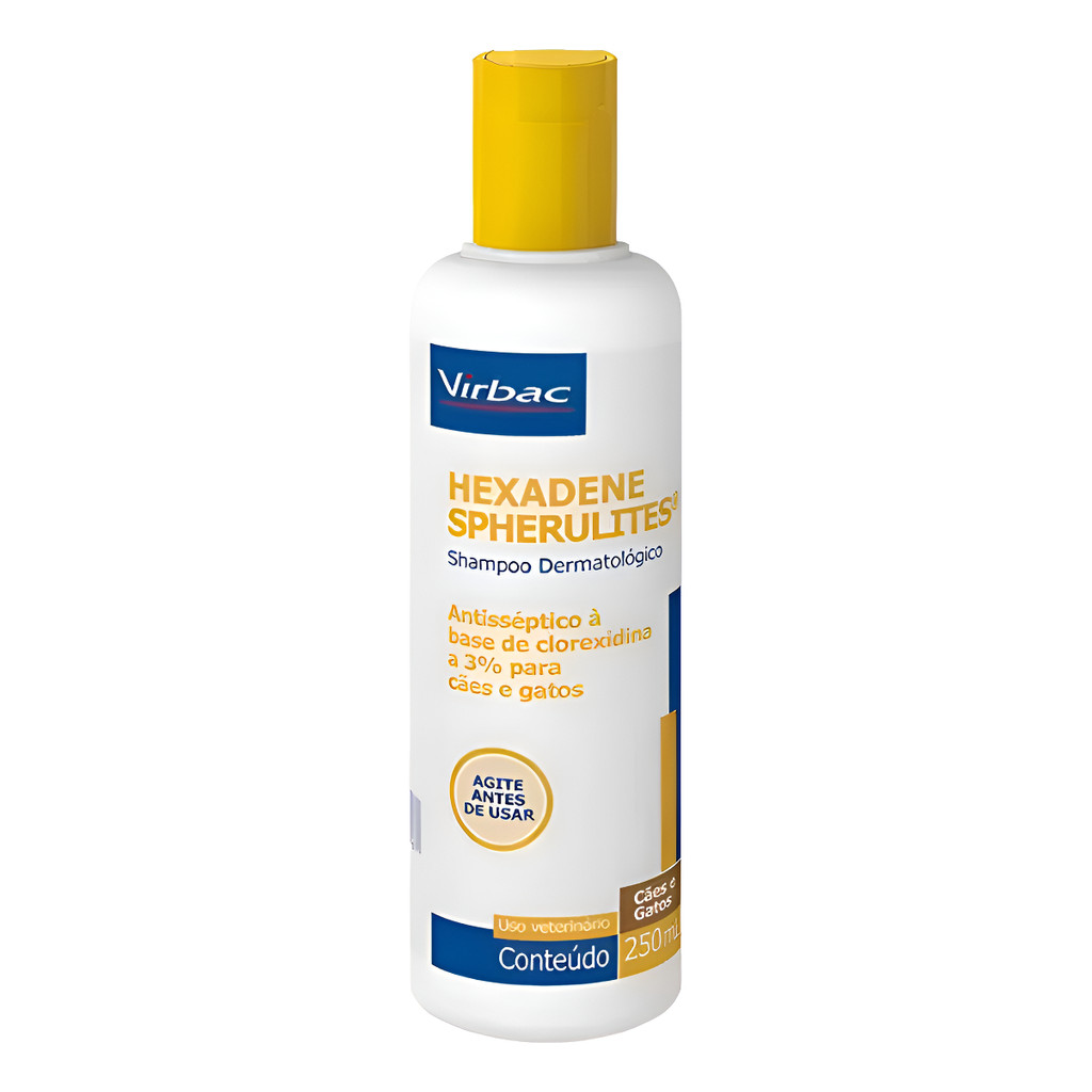 Hexadene Shampoo Dermatológico Spherulites Cão E Gatos 250ml