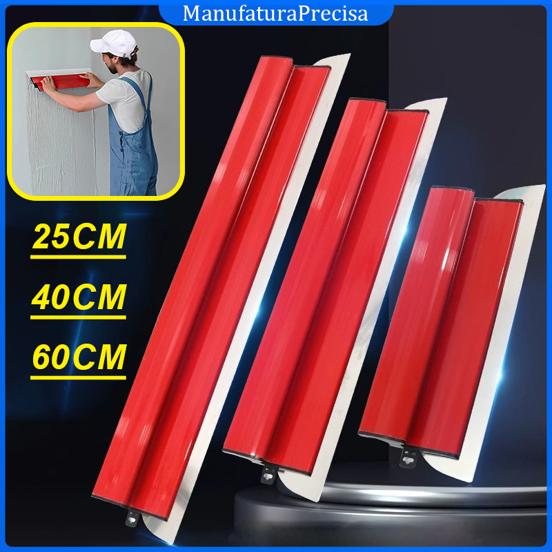 Desempenadeira Aço Inox Para Massa Corrida 25cm 40cm 60cm Lâminas substituível Economize esforço em Oferta na Shopee