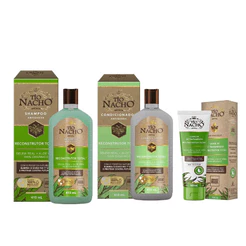Kit Tio Nacho Reconstrutor Shampoo e Condicionador 415mL + LeaveIn 100 mL