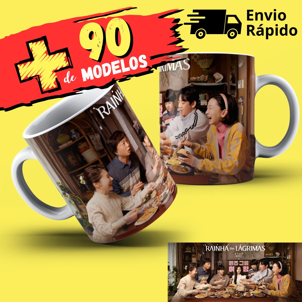 Caneca Rainha das Lágrimas Kim Ji-Won, Kim Soo-Hyun, Park Sung-Hoon, Kwak Song-Yeon, Lee Joo-Bin