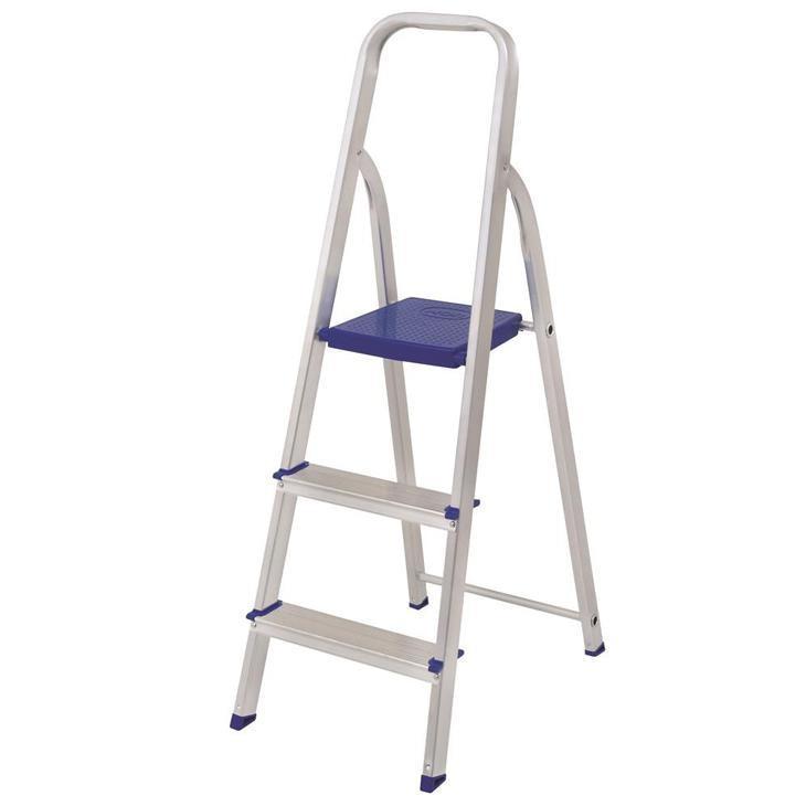 Escada de Alumínio Mor Multifuncional Regulável, 3 Degraus em Oferta na Shopee