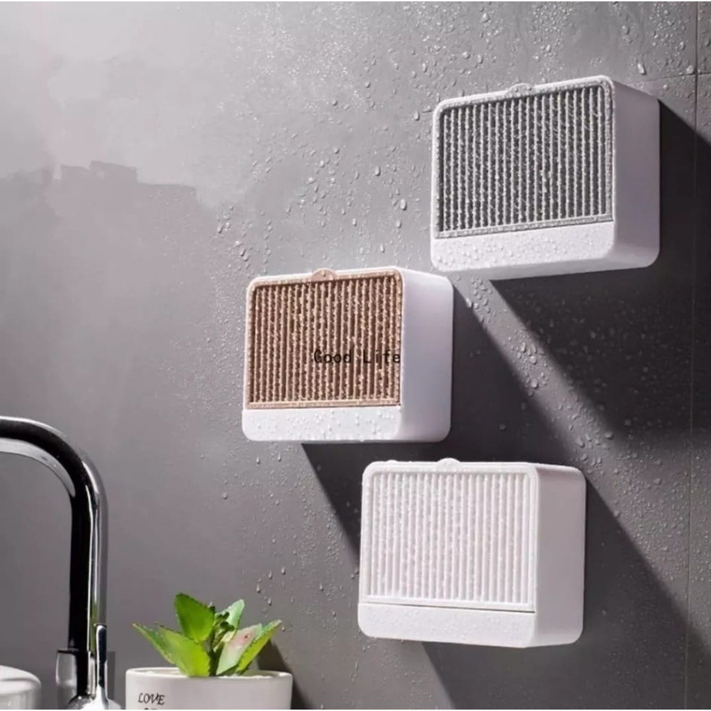 Saboneteira Suporte Sabonete Caixa Parede Fixação Adesiva Dreno Gaveta saída de água porta facil em Oferta na Shopee